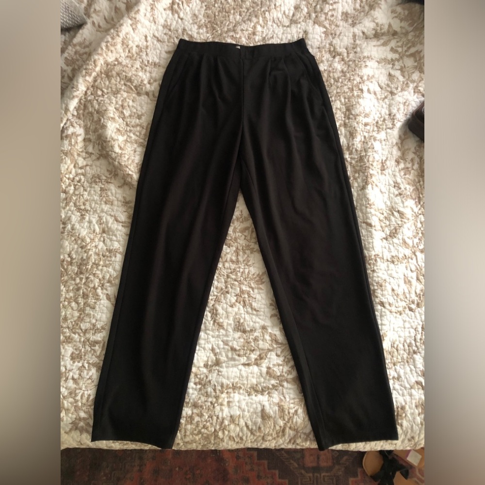 Lieth black pleated cigarette pant. XS